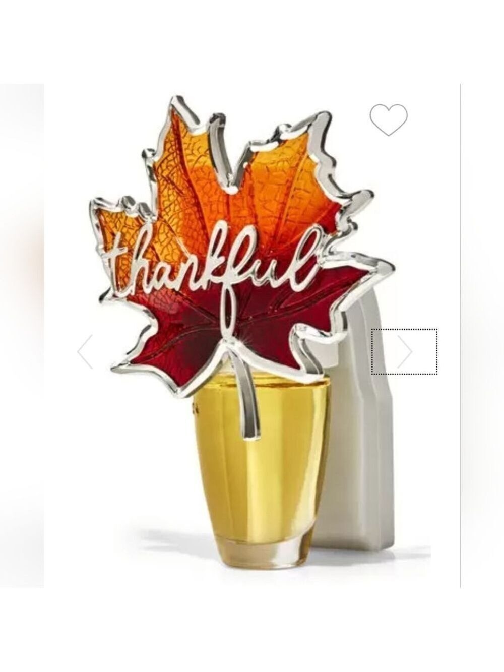 "THANKFUL" LEAF NIGHTLIGHT WALLFLOWER FRAGRANCE PLUG BY BATH & BODY WORKS - Picture 2 of 6